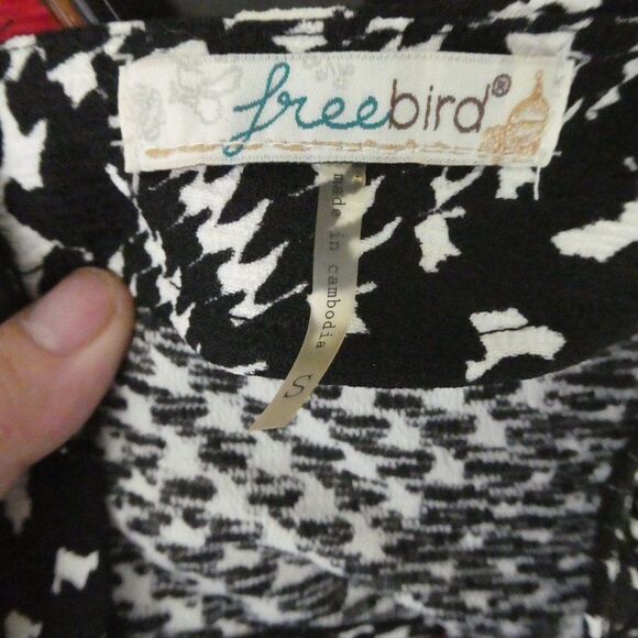 Freebird Houndstooth Multi Cutout Back Mini Dress - Picture 6 of 12